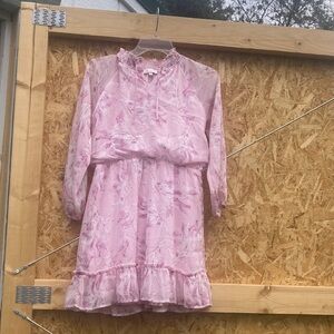 GB Girls Pink Floral Casual Dress